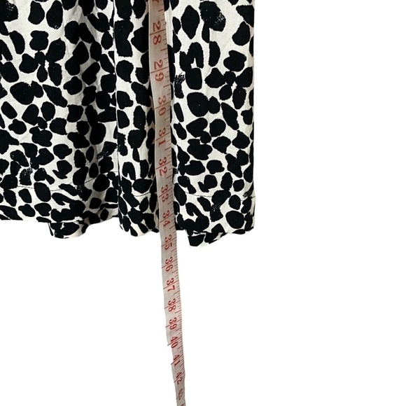 H&M 100% Viscose Button Front Mini Dress Puff Sleeves Animal Print Sz XXS NWOT - Picture 6 of 9